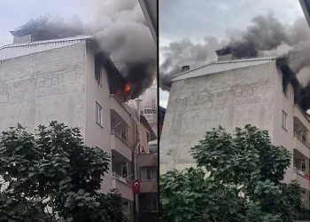 Sinir krizi geçirdi, ailesinin bulunduğu evi yaktı
