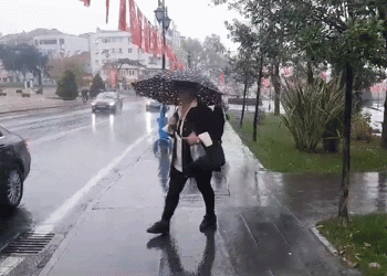 Tekirdağ’da sağanak yağış