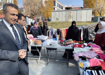 Filistin’e destek çadırı kuruldu