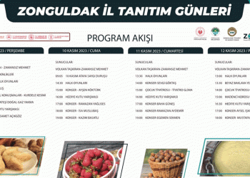 Zonguldak Tanıtım Günleri program akışı