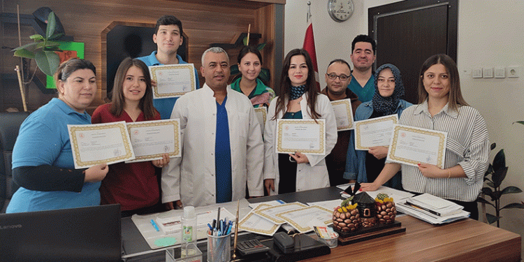 Sarıgöl Devlet Hastanesi personeline başarı belgesi