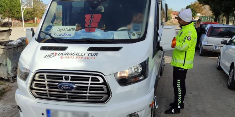 Öğrenci servislerinin denetimim devam ediyor