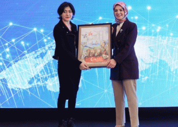 Amasyalı Esra’nın çizdiği resim birinci oldu
