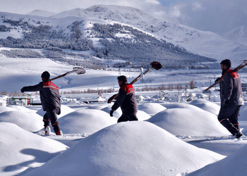 Erzurum’da kış mezarları hazır