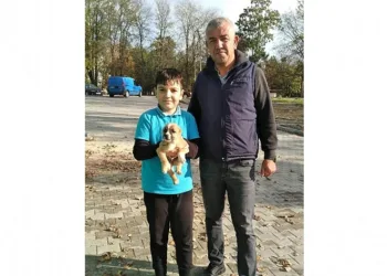 Canice terkedilen köpeği sahiplendiler