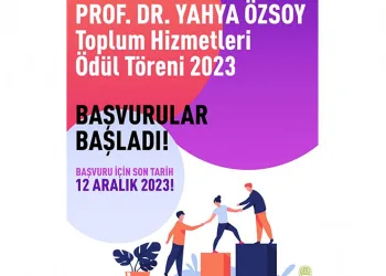 Toplum Hizmetler Ödül Töreni’ne başvurular başladı