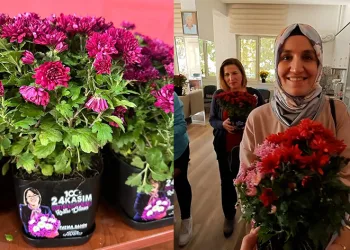 24 Kasım’a özel çiçek dağıtımı