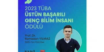 TÜBA ödülü BARÜ’den Prof. Dr. Yılmaz’a