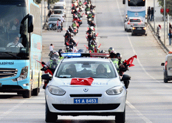 Motorcular Söğüt’te bir araya geldi