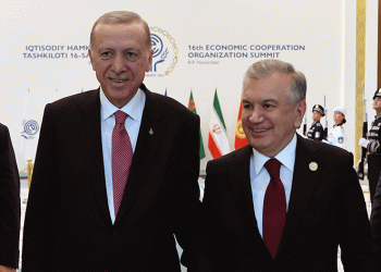 Erdoğan, mevkidaşı Mirziyoyev ile görüştü
