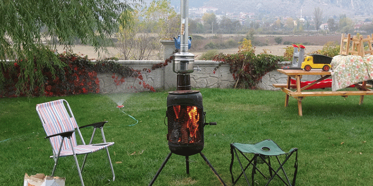 Atık tanklardan soba yaptı