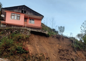 Rize’de heyelan