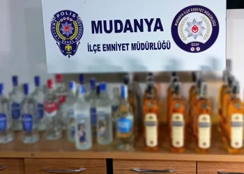 Mudanya Emniyeti’nden sahte ve kaçak alkol operasyonu