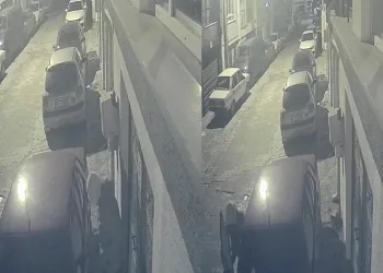 Oto faresi güvenlik kameralarına yakalandı