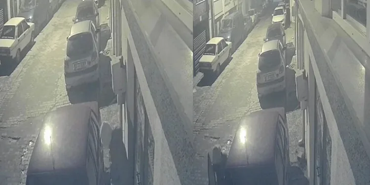 Oto faresi güvenlik kameralarına yakalandı