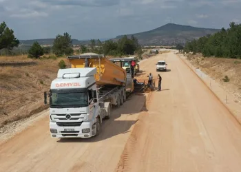 Emet-Tavşanlı karayolu yapımında sona gelindi