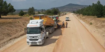 Emet-Tavşanlı karayolu yapımında sona gelindi