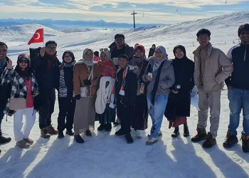 Endonezyalı turistler Erciyes’e hayran kaldı