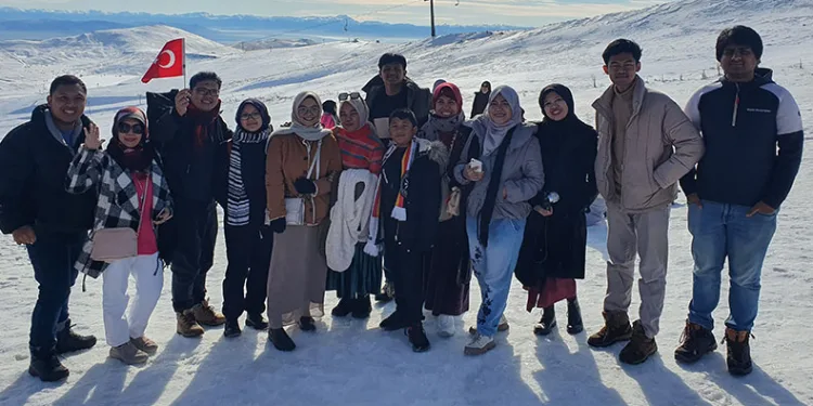 Endonezyalı turistler Erciyes’e hayran kaldı