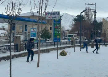 Muradiye beyaza büründü