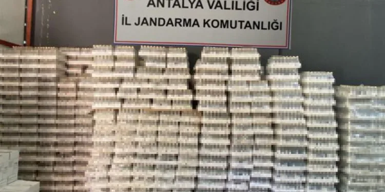 2 bin 523 litre kaçak içki ele geçirildi