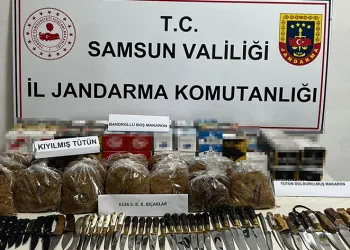 Jandarma tütün mamulleri ele geçirdi