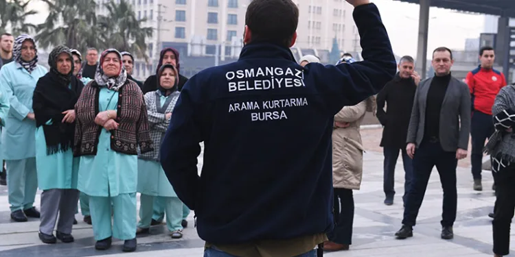 Osmangazi’de deprem ve yangın tatbikatı