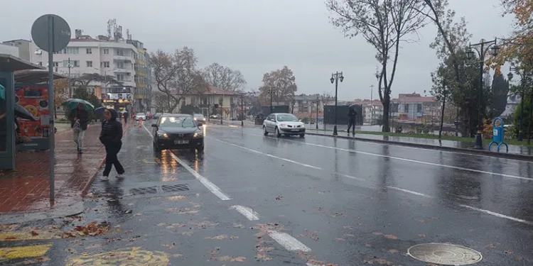 Tekirdağ’da sağanak yağış