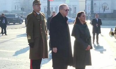 Cumhurbaşkanı Erdoğan, resmi törenle karşılandı