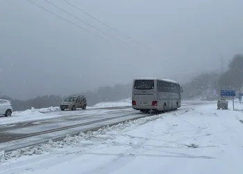 Kırklareli’nin yüksek kesimlerinde kar etkili oluyor