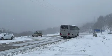 Kırklareli’nin yüksek kesimlerinde kar etkili oluyor