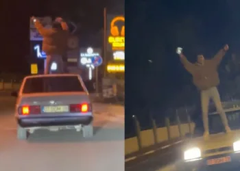 Müziğin ritmine dayanamadılar, aracı diskoya çevirdiler