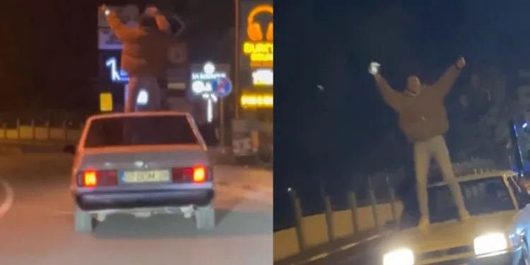 Müziğin ritmine dayanamadılar, aracı diskoya çevirdiler