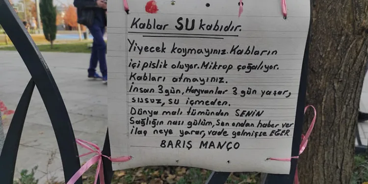 Hayvanları korumak için Barış Manço’dan alıntı yaptılar