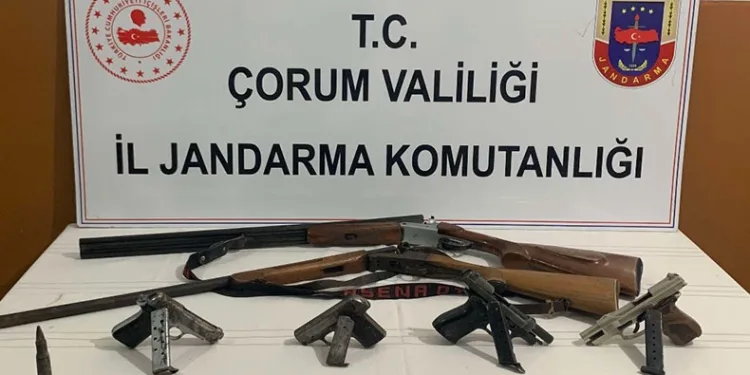 Jandarmadan kaçak silah operasyonu