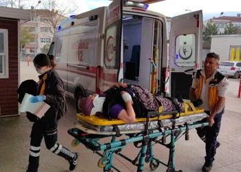 Bursa’da tırla çarpışan otomobil şarampole uçtu