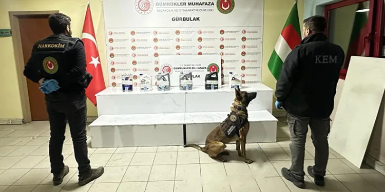 Gürbulak’ta uyuşturucu operasyonu