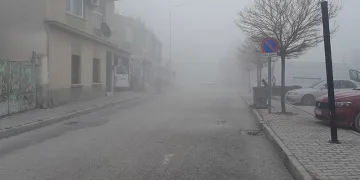Karapınar’da sis etkili oldu