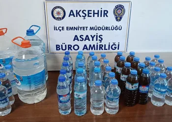 Konya’da sahte içki operasyonu
