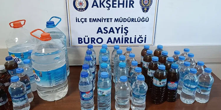 Konya’da sahte içki operasyonu