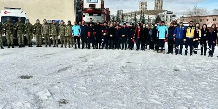 Bayburt’ta saha tatbikatı