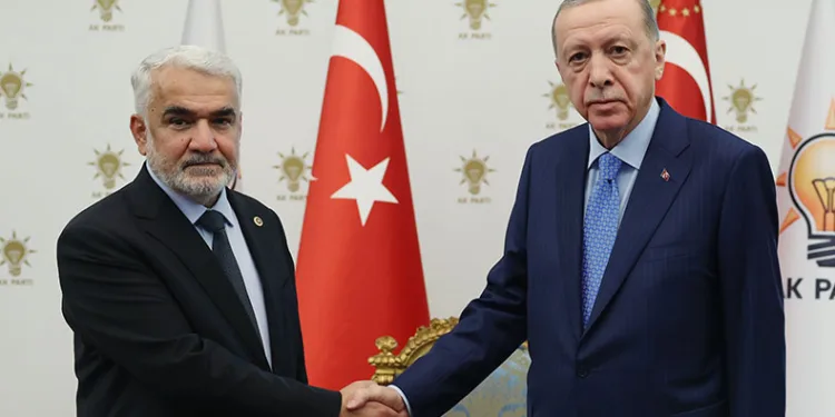 Erdoğan, HÜDA PAR lideriyle görüşüyor