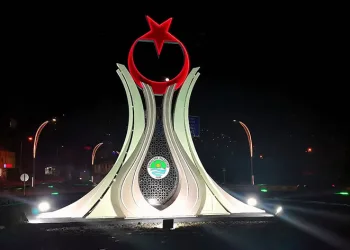 Ayyıldız Heykeli havadan görüntülendi