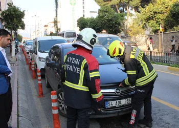 Araç yangını ihbarı ekipleri harekete geçirdi