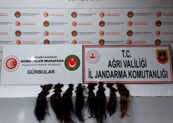 Gümrük kaçağı insan saçı ele geçirildi
