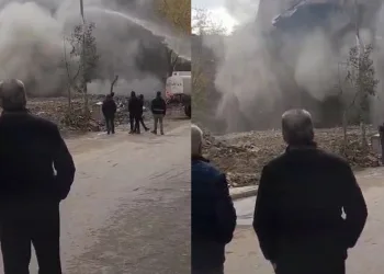 Bina tek dokunuşla yıkıldı