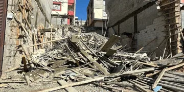 Beton dökümü sonrası inşaat çöktü