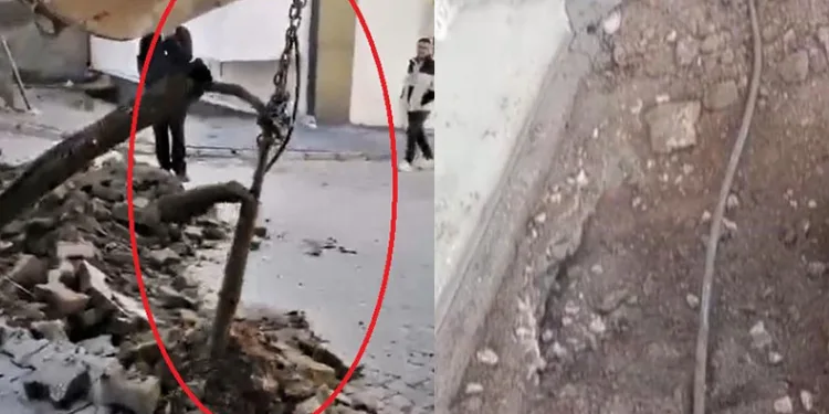 Yer altından kaçak elektrik çektiler