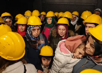 Maden ocağında duygu dolu anlar