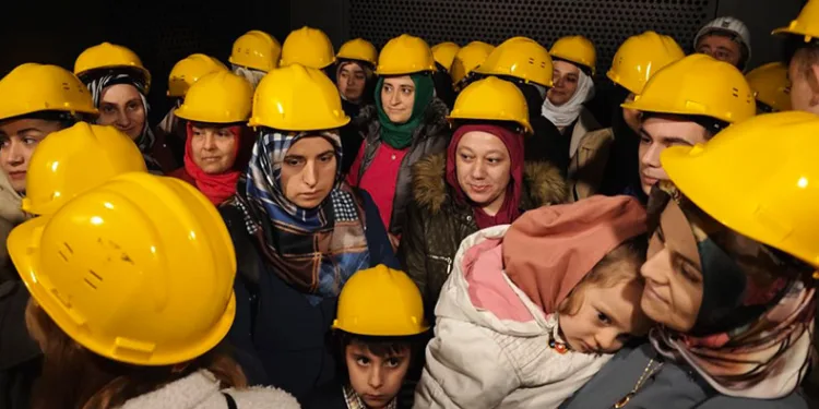 Maden ocağında duygu dolu anlar